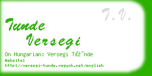 tunde versegi business card